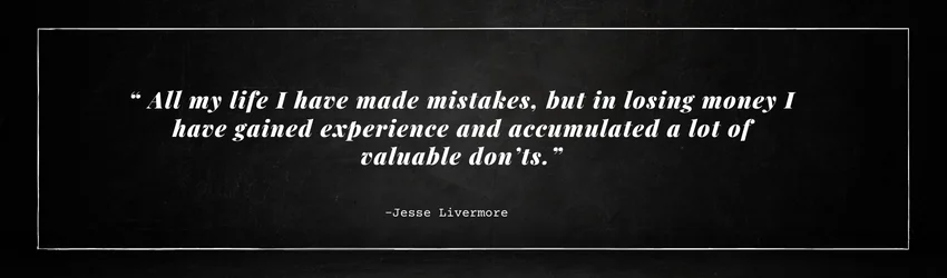 mistakes in trading quote